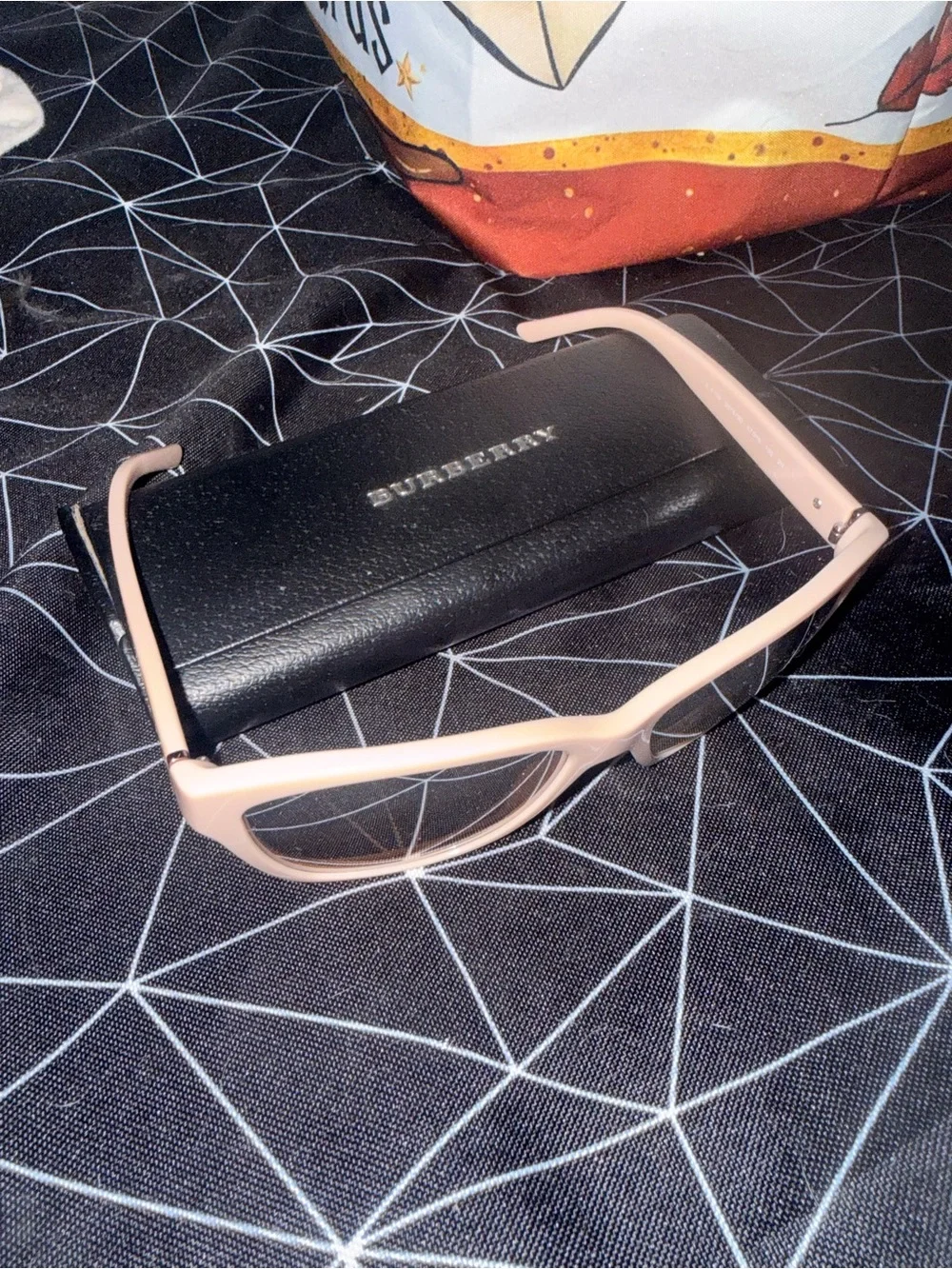 Burberry Pink Cat-Eye Sunglasses with Brown Lenses